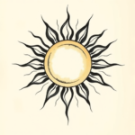 Abstract Sun Tattoo