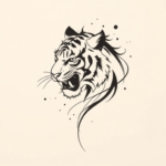 Abstract Tiger Tattoo