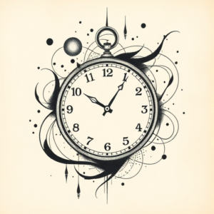 Abstract Time Tattoo
