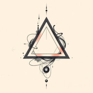Abstract Triangle Tattoo