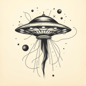 Abstract Ufo Tattoo