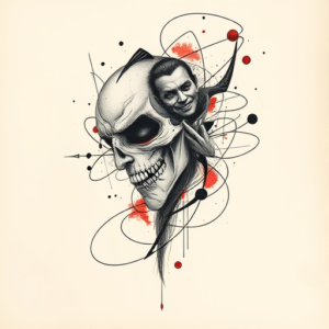 Abstract Vampire Tattoo