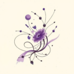 Abstract Violet Tattoo