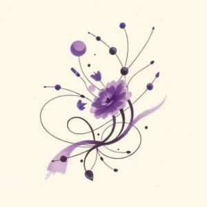 Abstract Violet Tattoo