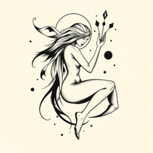 Abstract Virgo Tattoo