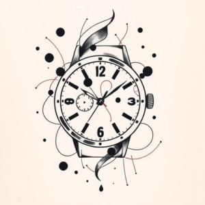 Abstract Watch Tattoo