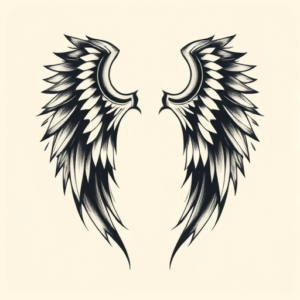 Abstract Wings Tattoo