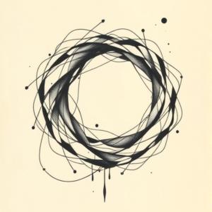 Abstract Wormhole Tattoo