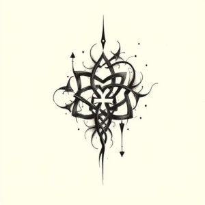 Abstract Yggdrasil Tattoo