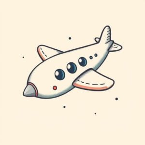 Adorable Airplane Tattoo