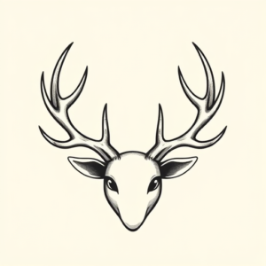 Adorable Antler Tattoo