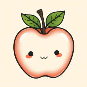 Adorable Apple Tattoo