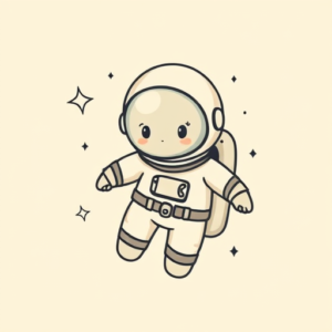 Adorable Astronaut Tattoo