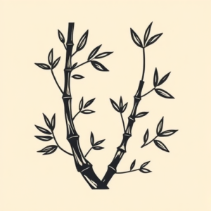 Adorable Bamboo Tattoo