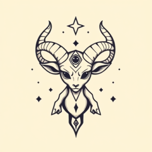 Adorable Baphomet Tattoo