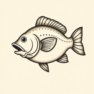 Adorable Bass Tattoo