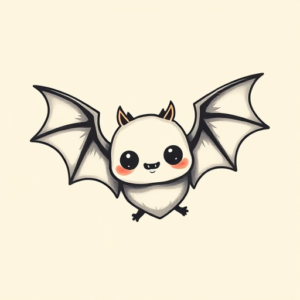 Adorable Bat Tattoo
