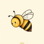 Adorable Bee Tattoo