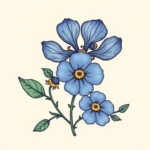 Adorable Bluebonnet Tattoo