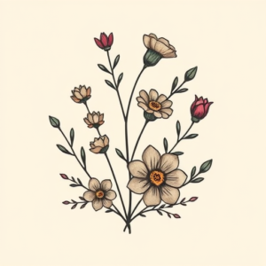 Adorable Botanical Tattoo