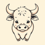 Adorable Bull Tattoo