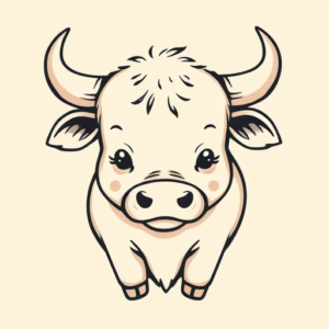 Adorable Bull Tattoo