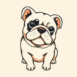 Adorable Bulldog Tattoo