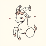Adorable Capricorn Tattoo