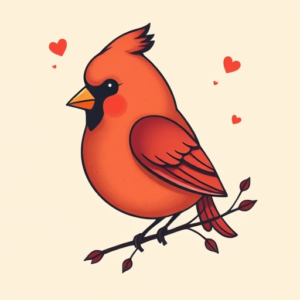 Adorable Cardinal Tattoo