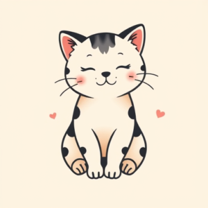 Adorable Cat Tattoo