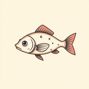 Adorable Catfish Tattoo