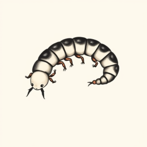 Adorable Centipede Tattoo