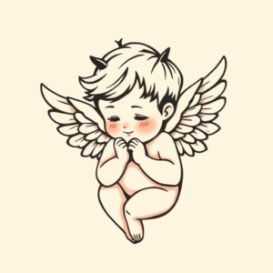Adorable Cherub Tattoo