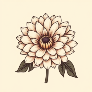 Adorable Chrysanthemum Tattoo