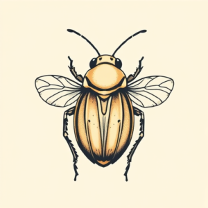 Adorable Cicada Tattoo