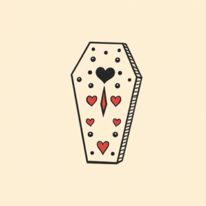 Adorable Coffin Tattoo