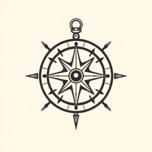 Adorable Compass Tattoo