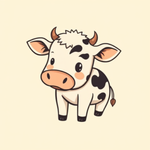 Adorable Cow Tattoo