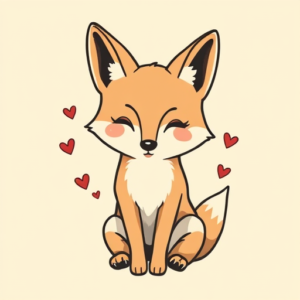 Adorable Coyote Tattoo