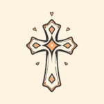 Adorable Cross Tattoo