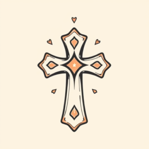 Adorable Cross Tattoo