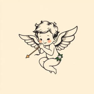 Adorable Cupid Tattoo