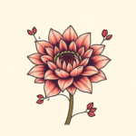 Adorable Dahlia Tattoo