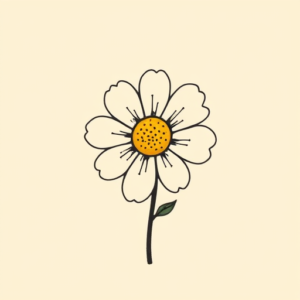 Adorable Daisy Tattoo