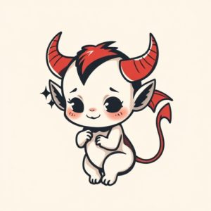 Adorable Devil Tattoo