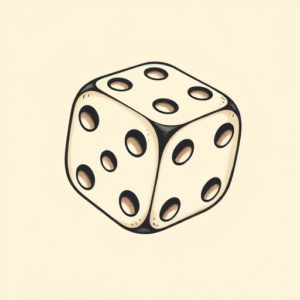 Adorable Dice Tattoo