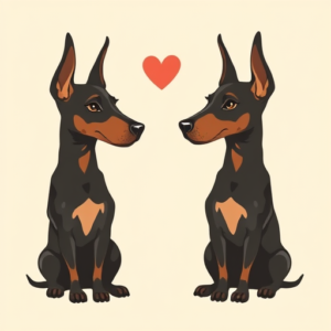 Adorable Doberman Tattoo