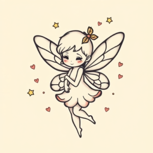Adorable Fairy Tattoo