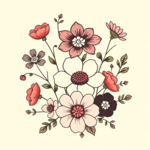 Adorable Floral Tattoo