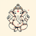 Adorable Ganesha Tattoo